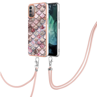 Electroplating IMD TPU Phone Case with Lanyard, For OPPO Realme C21Y / C25Y, For OnePlus N20 5G, For Nokia G20 / G10, For Nokia G21 / G11