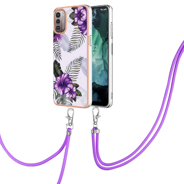 Electroplating IMD TPU Phone Case with Lanyard, For OPPO Realme C21Y / C25Y, For OnePlus N20 5G, For Nokia G20 / G10, For Nokia G21 / G11