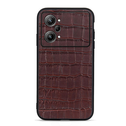 Accurate Hole Crocodile Texture Genuine Leather Phone Case