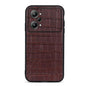 Accurate Hole Crocodile Texture Genuine Leather Phone Case