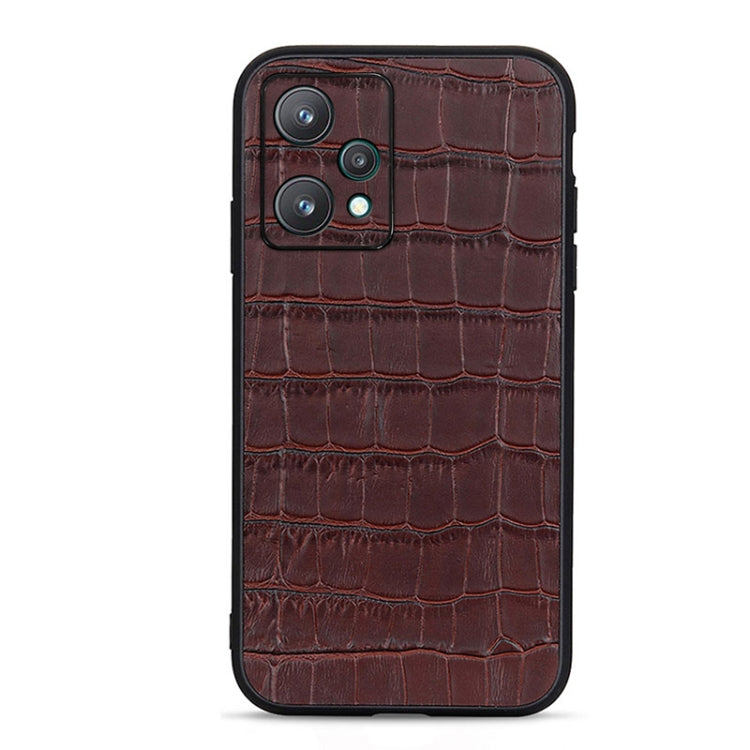 Accurate Hole Crocodile Texture Genuine Leather Phone Case