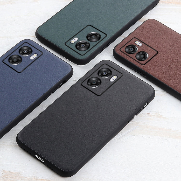 Accurate Hole Lambskin Texture Genuine Leather Phone Case, For OPPO A57 5G, For OPPO K10 5G, For OPPO K10 Pro 5G, For OPPO Realme 9 Pro, For vivo S15e, For OnePlus Ace