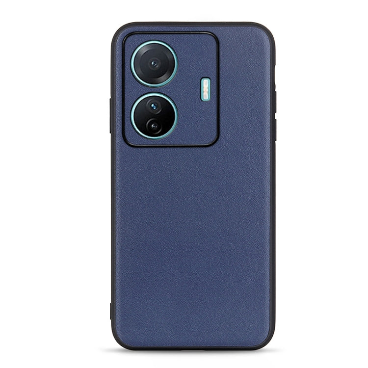 Accurate Hole Lambskin Texture Genuine Leather Phone Case, For OPPO A57 5G, For OPPO K10 5G, For OPPO K10 Pro 5G, For OPPO Realme 9 Pro, For vivo S15e, For OnePlus Ace