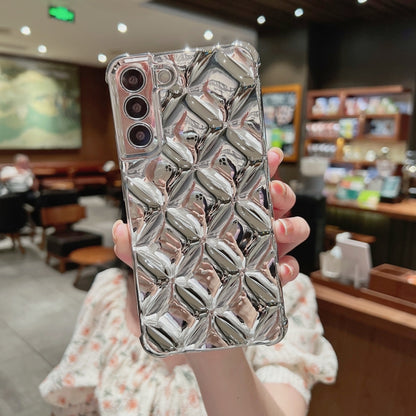 Rhombic Texture Electroplated TPU Phone Case