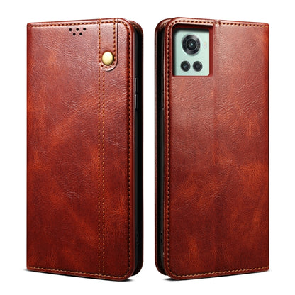 Oil Wax Crazy Horse Texture Leather Phone Case