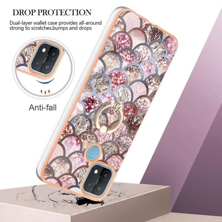 Electroplating IMD TPU Phone Case with Ring, For OPPO A15 / A15s, For OPPO A53s 5G / A55 5G, For OPPO A74 5G / A93 5G, For OPPO A94 5G / A95 5G