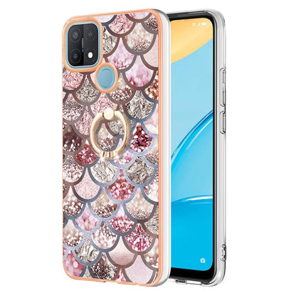 Electroplating IMD TPU Phone Case with Ring, For OPPO A15 / A15s, For OPPO A53s 5G / A55 5G, For OPPO A74 5G / A93 5G, For OPPO A94 5G / A95 5G