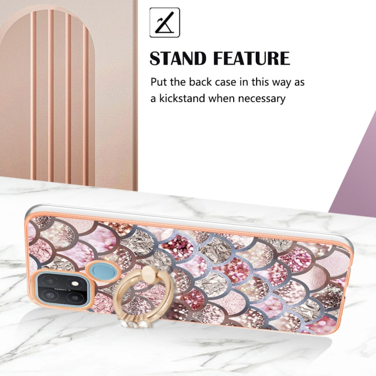 Electroplating IMD TPU Phone Case with Ring, For OPPO A15 / A15s, For OPPO A53s 5G / A55 5G, For OPPO A74 5G / A93 5G, For OPPO A94 5G / A95 5G