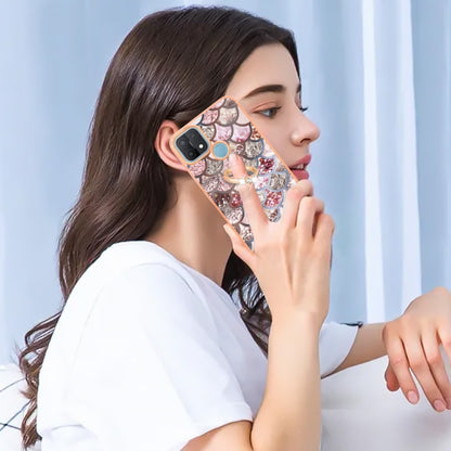 Electroplating IMD TPU Phone Case with Ring, For OPPO A15 / A15s, For OPPO A53s 5G / A55 5G, For OPPO A74 5G / A93 5G, For OPPO A94 5G / A95 5G