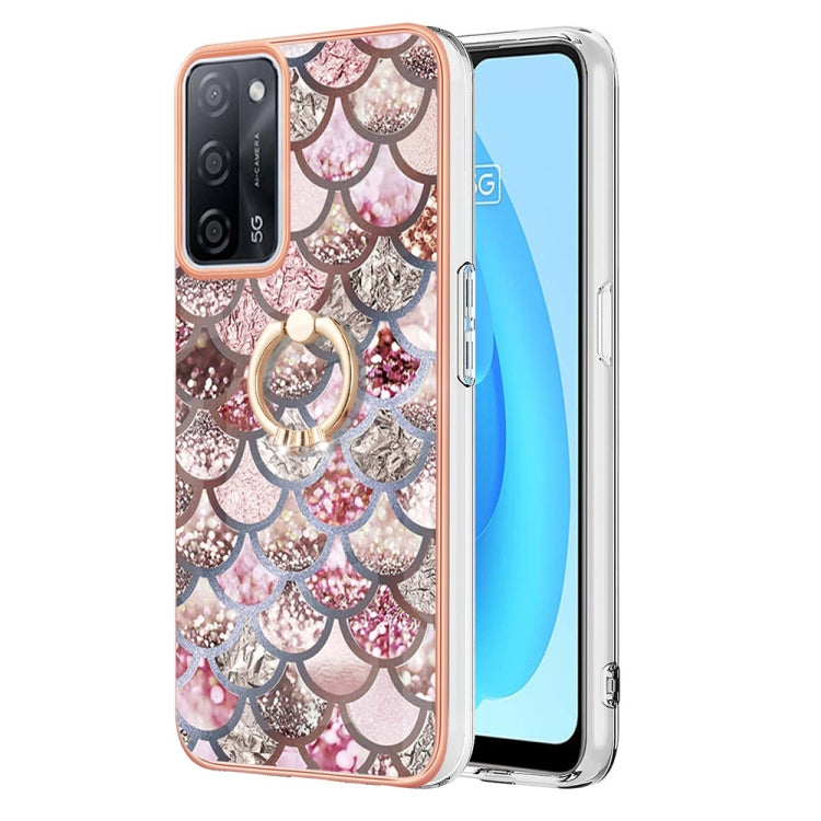 Electroplating IMD TPU Phone Case with Ring, For OPPO A15 / A15s, For OPPO A53s 5G / A55 5G, For OPPO A74 5G / A93 5G, For OPPO A94 5G / A95 5G