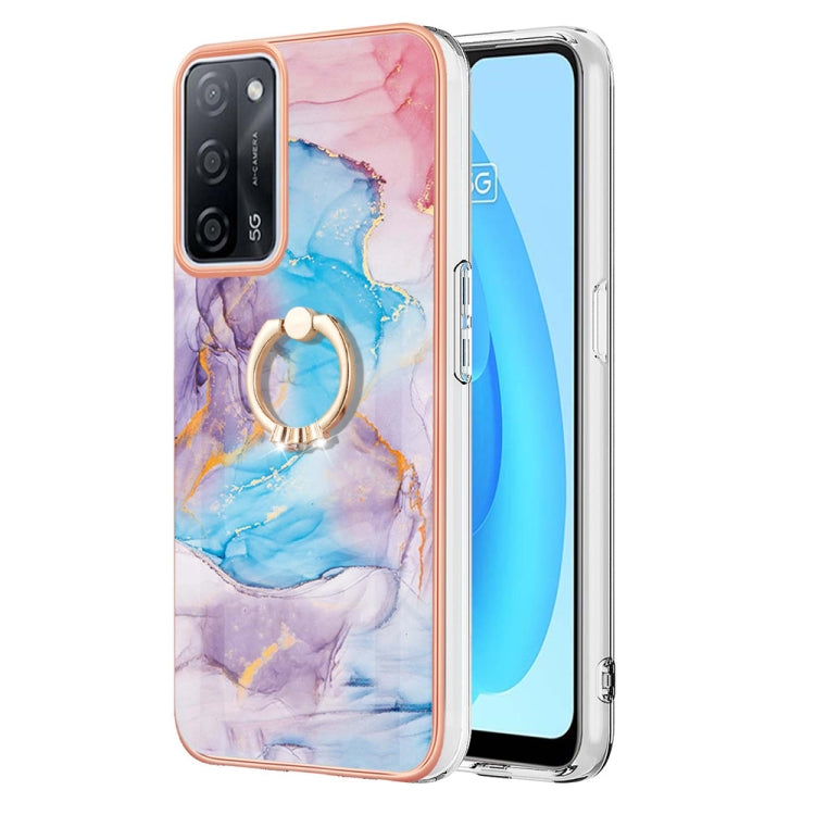 Electroplating IMD TPU Phone Case with Ring, For OPPO A15 / A15s, For OPPO A53s 5G / A55 5G, For OPPO A74 5G / A93 5G, For OPPO A94 5G / A95 5G