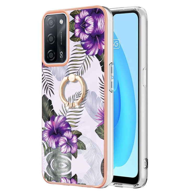 Electroplating IMD TPU Phone Case with Ring, For OPPO A15 / A15s, For OPPO A53s 5G / A55 5G, For OPPO A74 5G / A93 5G, For OPPO A94 5G / A95 5G