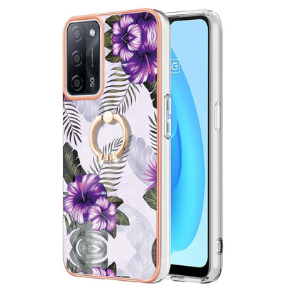 Electroplating IMD TPU Phone Case with Ring, For OPPO A15 / A15s, For OPPO A53s 5G / A55 5G, For OPPO A74 5G / A93 5G, For OPPO A94 5G / A95 5G