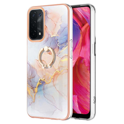 Electroplating IMD TPU Phone Case with Ring, For OPPO A15 / A15s, For OPPO A53s 5G / A55 5G, For OPPO A74 5G / A93 5G, For OPPO A94 5G / A95 5G