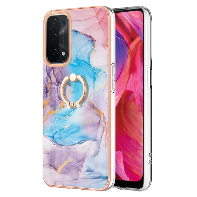 Electroplating IMD TPU Phone Case with Ring, For OPPO A15 / A15s, For OPPO A53s 5G / A55 5G, For OPPO A74 5G / A93 5G, For OPPO A94 5G / A95 5G