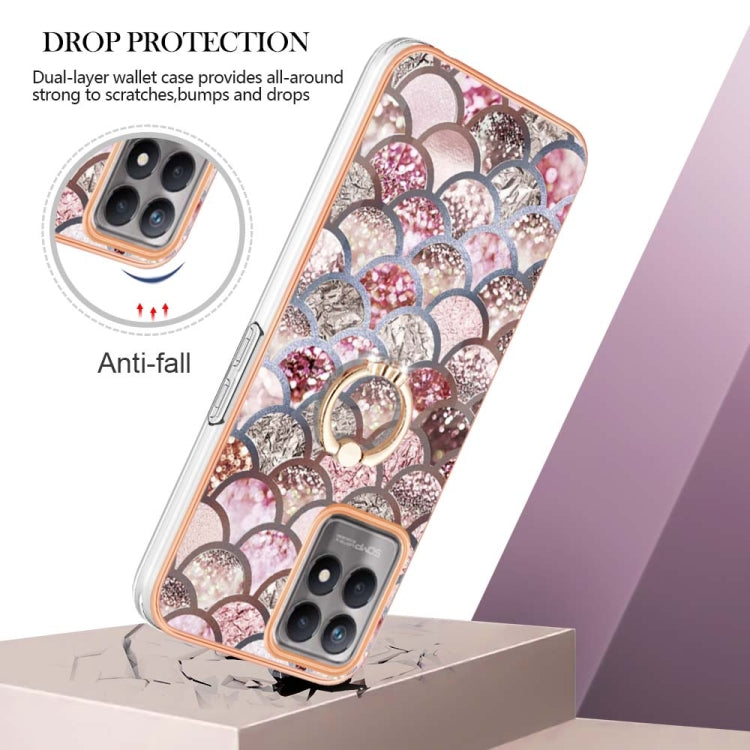 Electroplating IMD TPU Phone Case with Ring, For OPPO Realme 8i, For OPPO Realme 9 Pro+ 5G, For OPPO Realme 9 Pro 5G, For OPPO Realme 9i / A36 / A96 4G