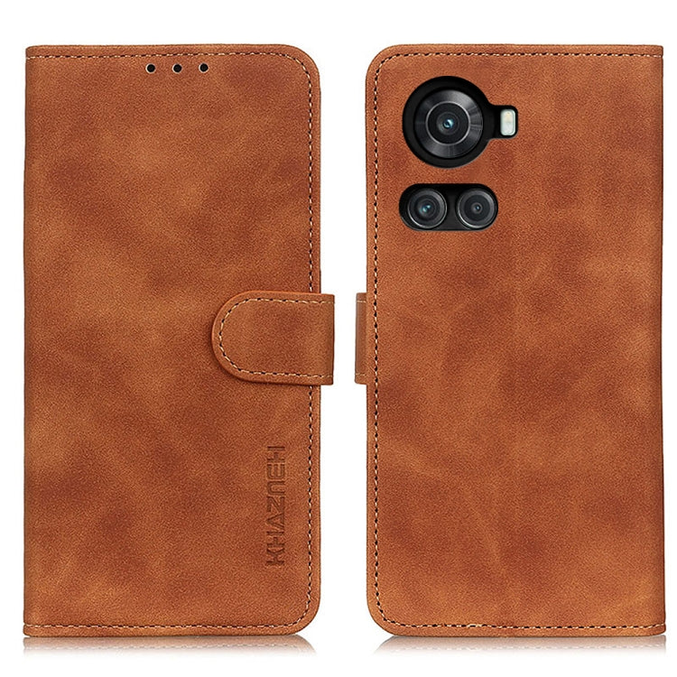 KHAZNEH Retro Texture Horizontal Flip Leather Phone Case