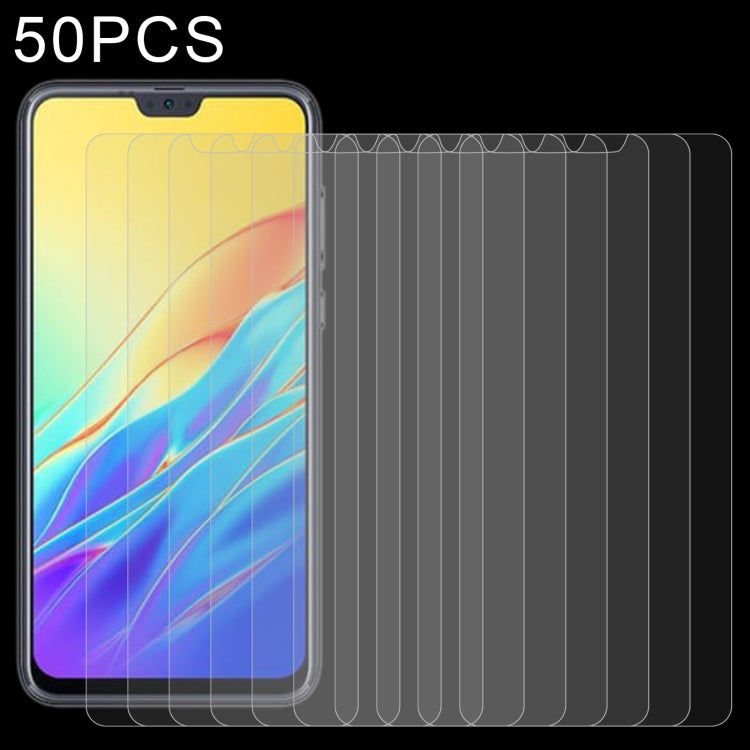 50 PCS 0.26mm 9H 2.5D Tempered Glass Film