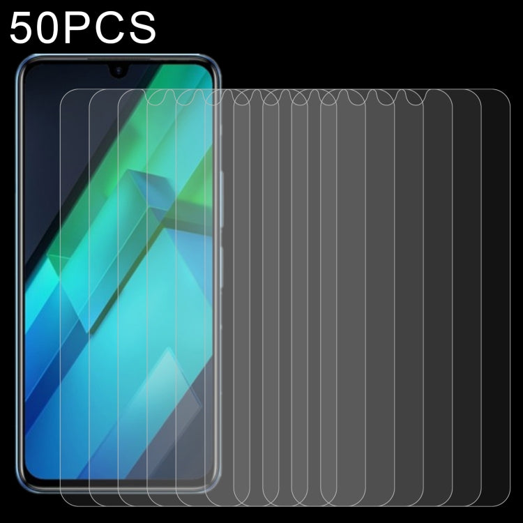 50 PCS 0.26mm 9H 2.5D Tempered Glass Film