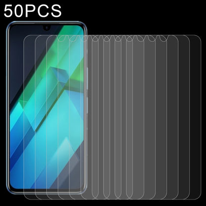 50 PCS 0.26mm 9H 2.5D Tempered Glass Film