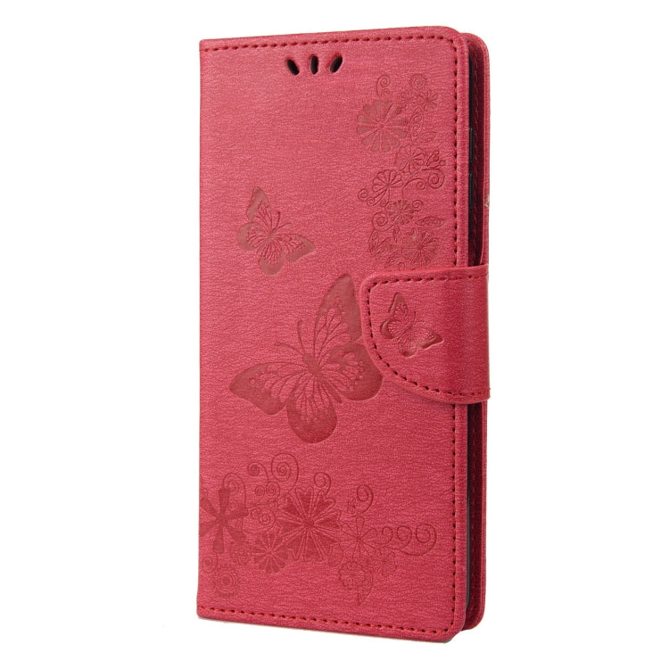 Butterfly Embossed Horizontal Flip Leather Phone Case