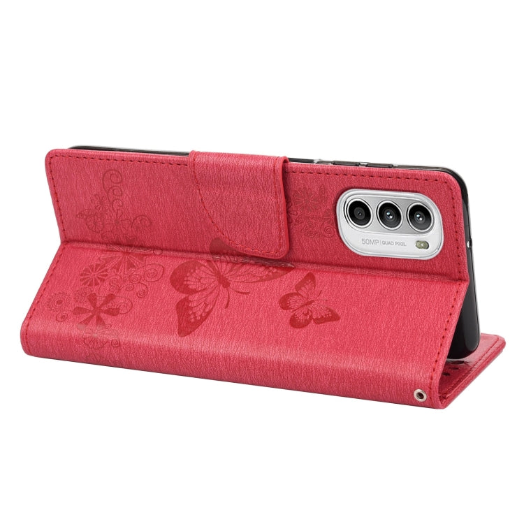 Butterfly Embossed Horizontal Flip Leather Phone Case