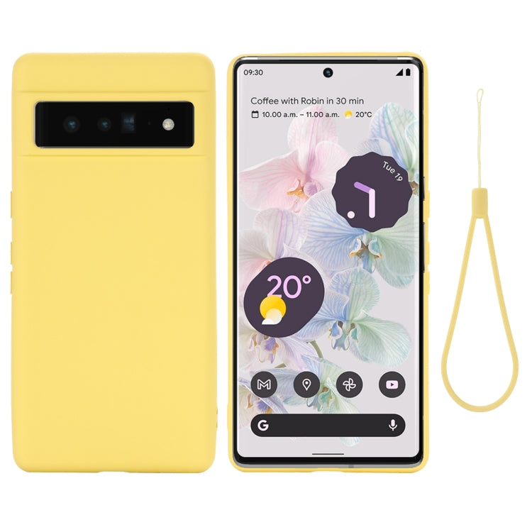 Pure Color Liquid Silicone Shockproof Phone Case, For Google Pixel 7 Pro, For Google Pixel 7