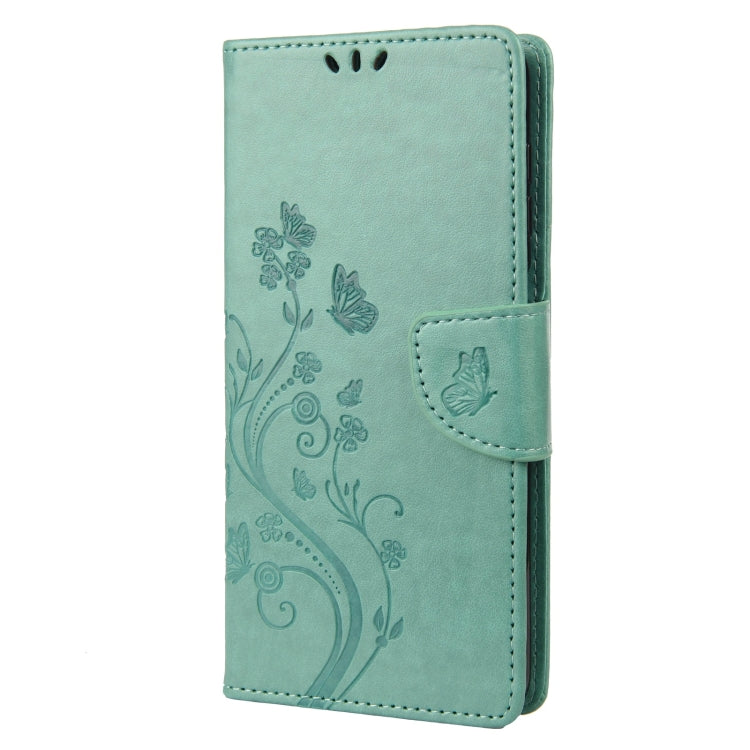 Embossed Butterfly Pattern Flip Leather Phone Case