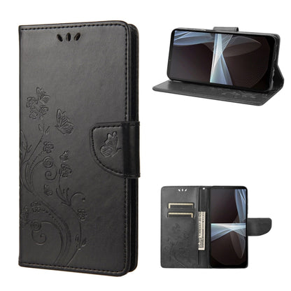 Embossed Butterfly Pattern Flip Leather Phone Case