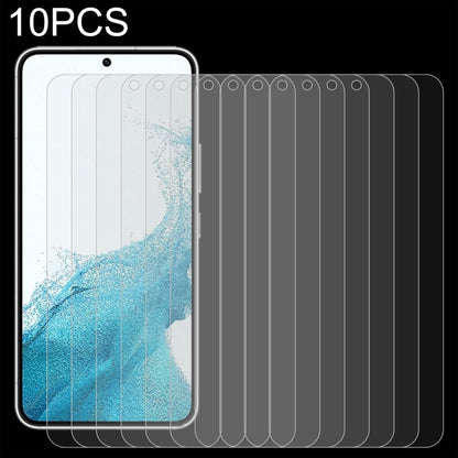 10 PCS 0.18mm 9H 2.5D Tempered Glass Fingerprint Unlock Film, For Samsung Galaxy S21 5G (10 PCS), For Samsung Galaxy S21+ 5G (10 PCS), For Samsung Galaxy S22 5G (10pcs), For Samsung Galaxy S22+ 5G (10 PCS)