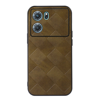 Weave Plaid PU Phone Case, For OPPO K10 5G, For OPPO K10 Pro 5G, For vivo S15e