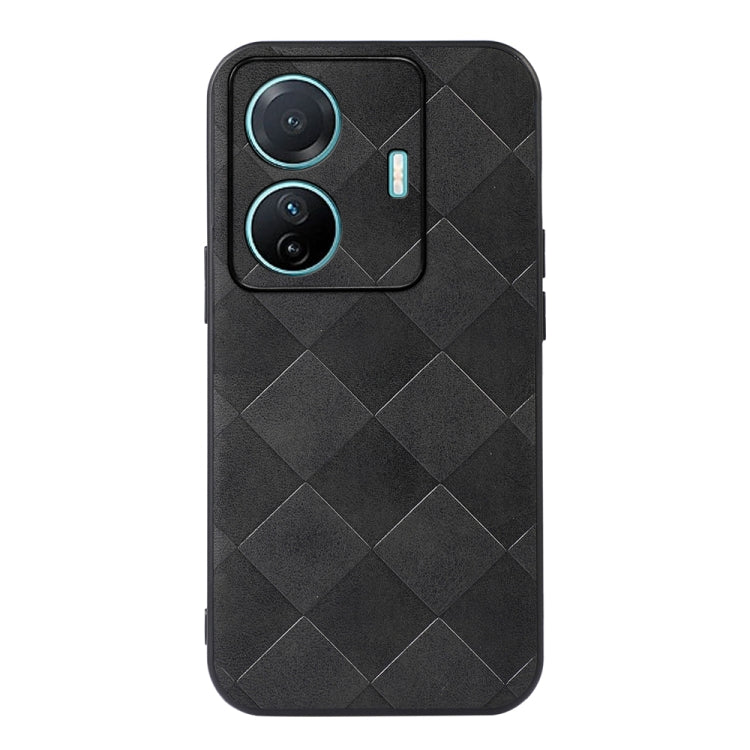 Weave Plaid PU Phone Case, For OPPO K10 5G, For OPPO K10 Pro 5G, For vivo S15e