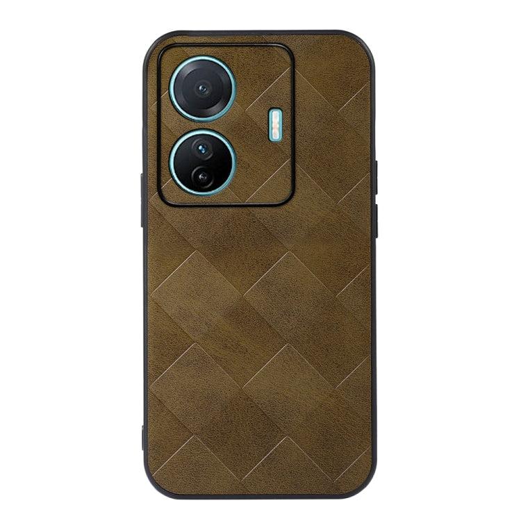 Weave Plaid PU Phone Case