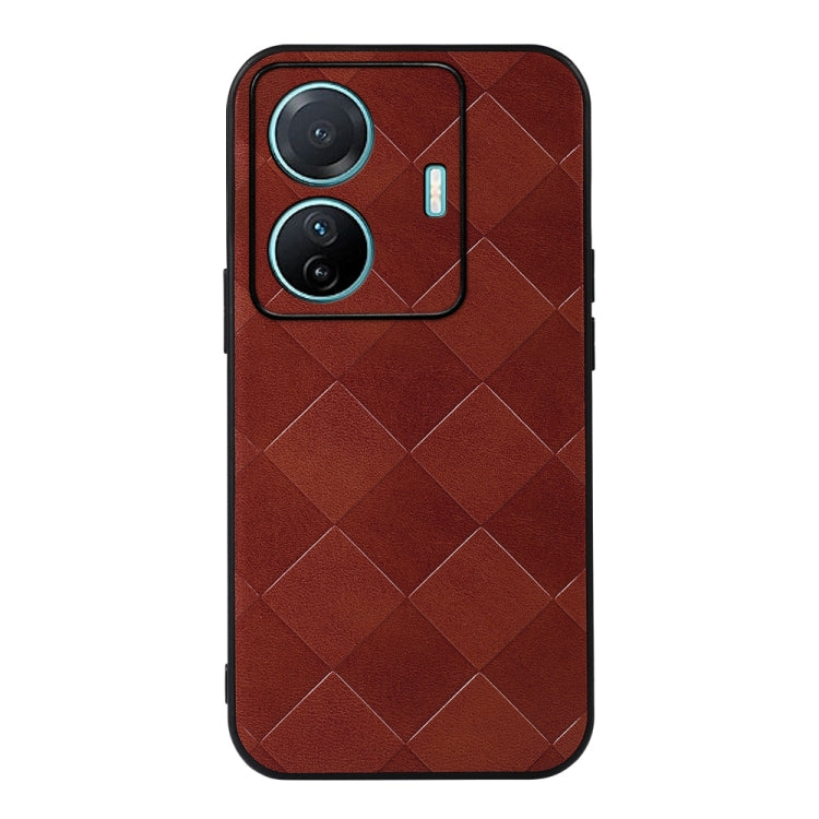 Weave Plaid PU Phone Case