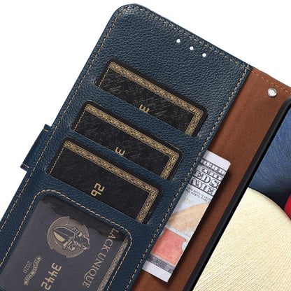 KHAZNEH Litchi Texture Leather RFID Phone Case
