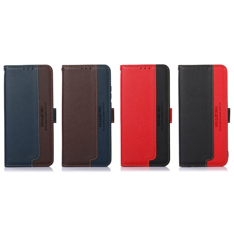 KHAZNEH Litchi Texture Leather RFID Phone Case