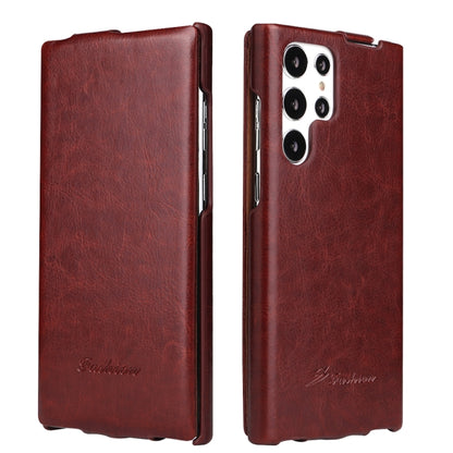 Fierre Shann 64 Texture Vertical Flip PU Leather Phone Case