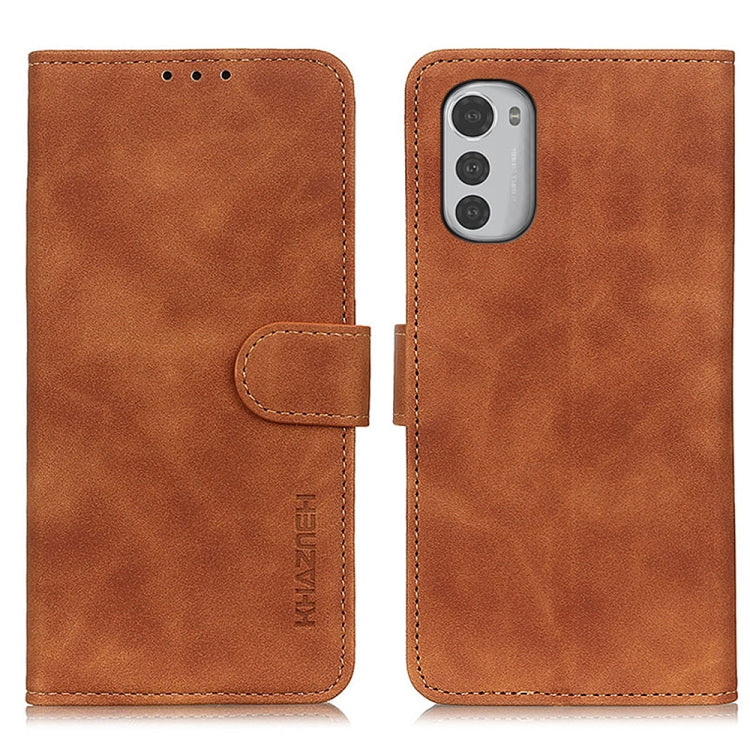 KHAZNEH Retro Texture Horizontal Flip Leather Phone Case