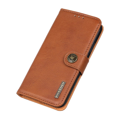 KHAZNEH Cowhide Texture Leather Phone Case