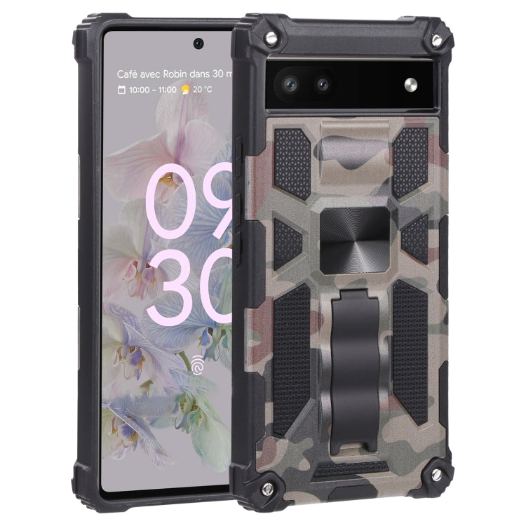 Camouflage Armor TPU + PC Magnetic Holder Phone Case