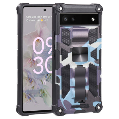 Camouflage Armor TPU + PC Magnetic Holder Phone Case