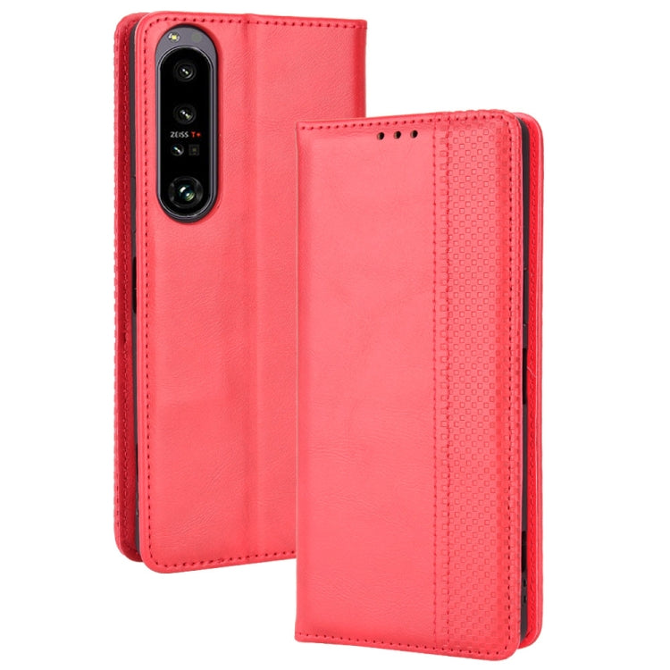 Magnetic Buckle Retro Texture Leather Phone Case, Series 1