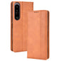 Magnetic Buckle Retro Texture Leather Phone Case, For Ulefone Power Armor 14 / 14 Pro, For Ulefone Armor X10 / X10 Pro, For Oukitel WP18, For Sony Xperia 1 IV, For Sony Xperia 10 IV, For Sharp Aquos R7