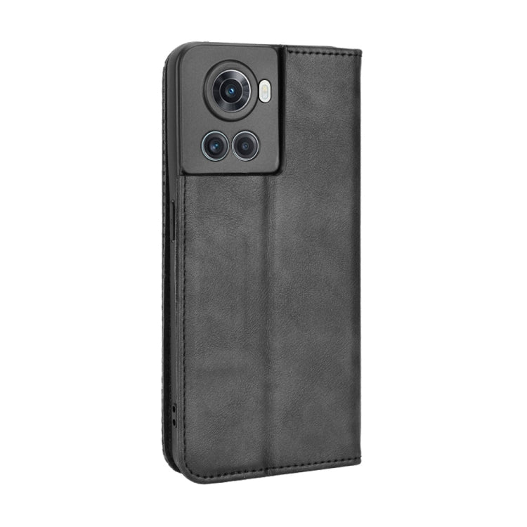 Magnetic Buckle Retro Texture Leather Phone Case, For OnePlus Ace 5G / 10R