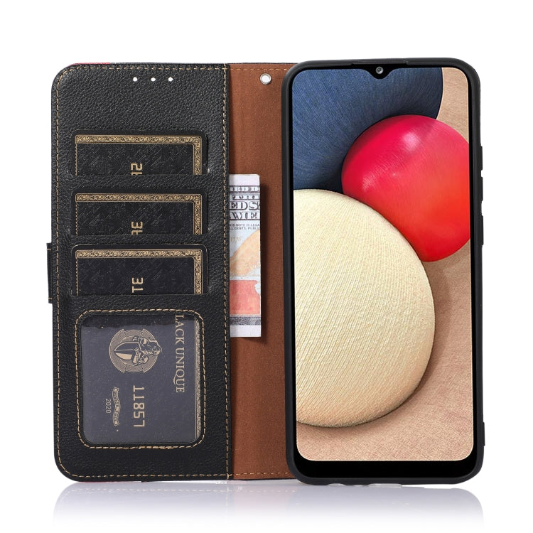 KHAZNEH Litchi Texture Leather RFID Phone Case