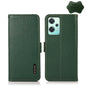 KHAZNEH Side-Magnetic Litchi Genuine Leather RFID Phone Case, For OnePlus Nord CE 2 Lite 5G, For OPPO K10 5G, For OPPO K10 Pro 5G