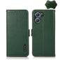 KHAZNEH Side-Magnetic Litchi Genuine Leather RFID Phone Case