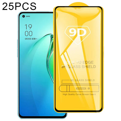 25 PCS 9D Full Glue Screen Tempered Glass Film