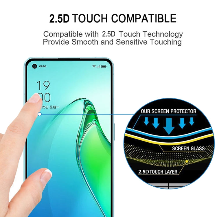 Full Glue Cover Screen Protector Tempered Glass Film, For OPPO Reno8 Pro (1 PC), For OnePlus Nord 2T / Nord 2 5G (1 PC), For OPPO Reno8 Pro+ (1 PC)