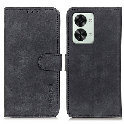 KHAZNEH Retro Texture PU + TPU Horizontal Flip Leather Phone Case